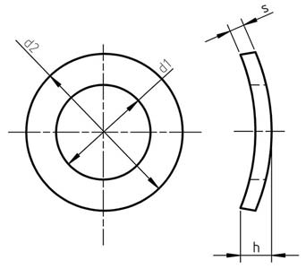 DIN 137 A - Spring washers curved