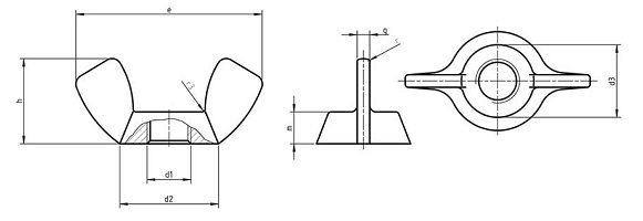 DIN 314 Wing Nuts