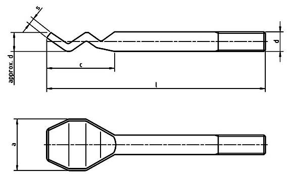 DIN 529 D Anchor Bolts