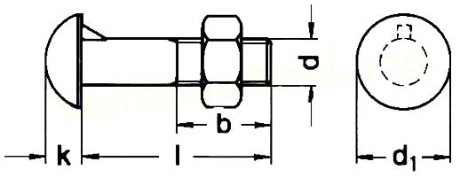 Carriage Bolts / Round Head Square Neck Bolts