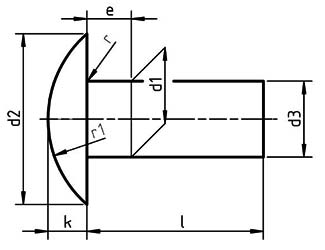 DIN 674 Flat round head rivets