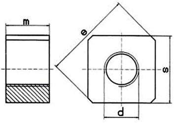 Special Foundation Square Nuts